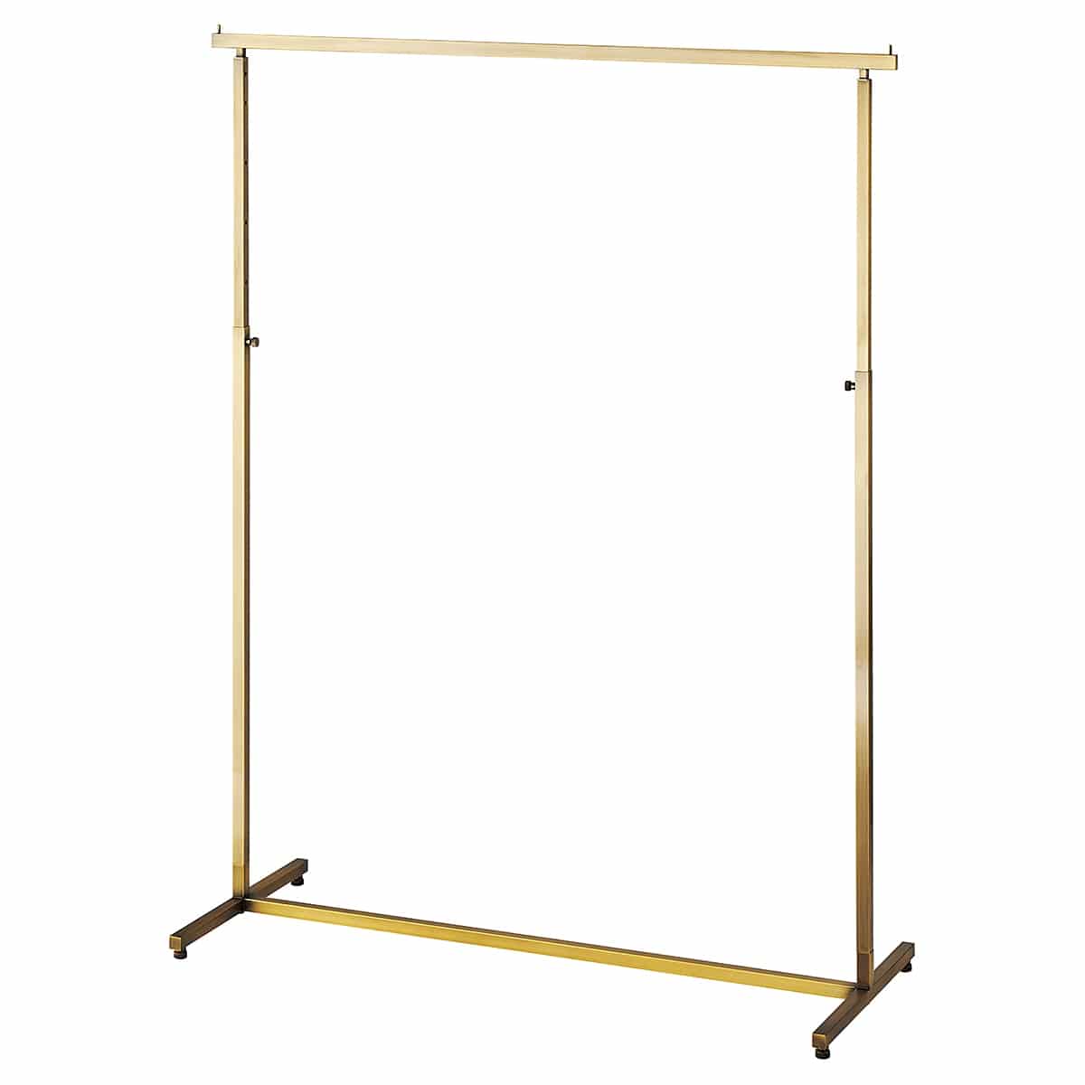 アンティークゴールドハンガーラック 角パイプ〔ストエキオリジナル