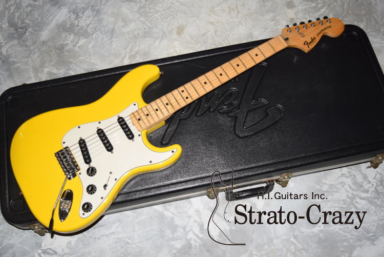 安い！！イエローカラーいい音 ストラトキャスタータイプ 弦高調整済み