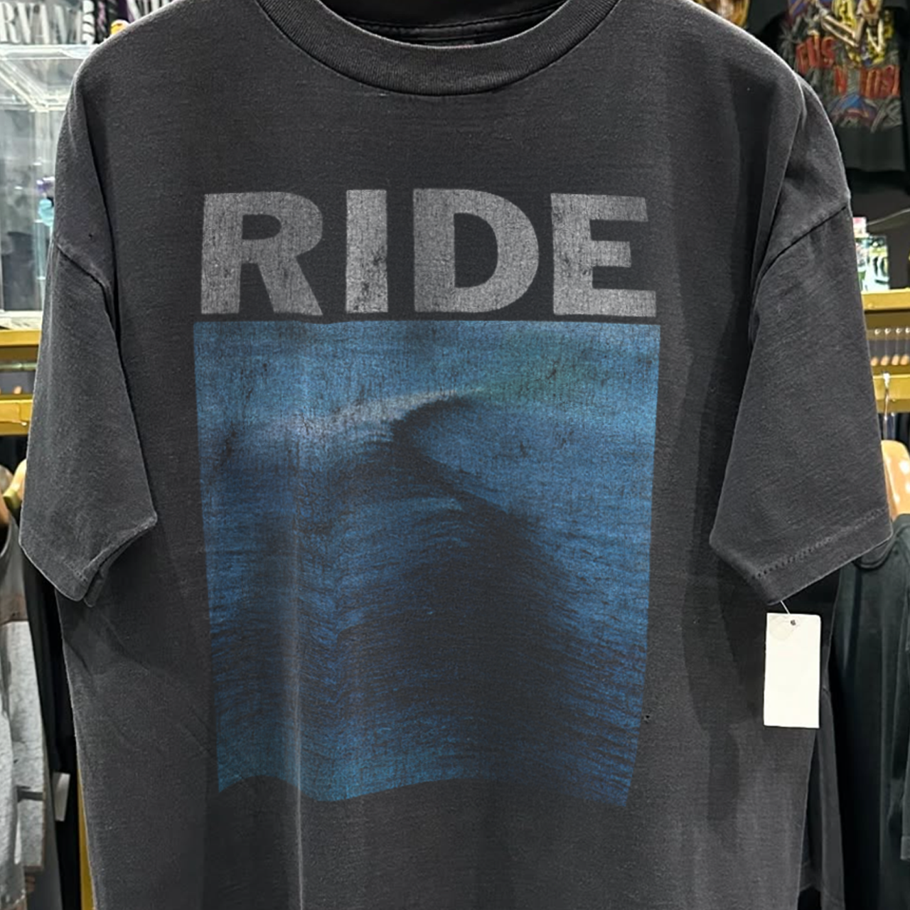 Ride Shoegaze 80s-90s Rare Grail Washed Black T-Shirt – Strike