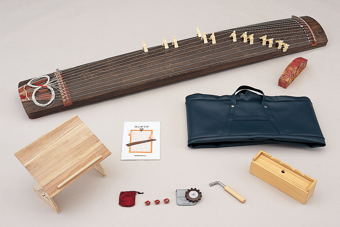 筝一式セット 爪 楽譜 筝カバー 譜面台付き和楽器 伝統楽器 琴/箏用