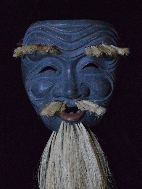 狂言面 黒式尉（こくしきじょう） - 鈴木能面工房の能面販売