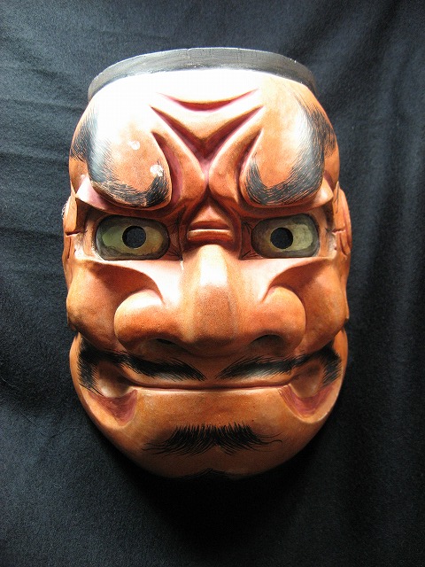 木彫り能面 大べし見(おおべしみ) 大癋見 | Oo-Beshimi | 能面