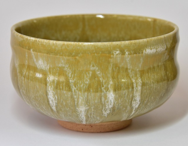 赤膚焼茶碗 大塩 昭山作 東大寺 清水 公庸 箱蓋裏書 「比翼鳥」 すい