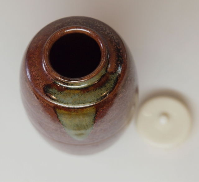 高取焼 肩衝茶入 高取喜恵作 すいぎょく園｜創業百年、お茶の「すい