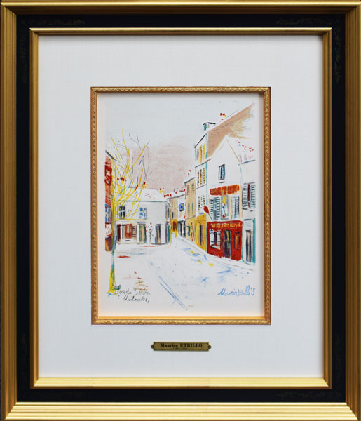 公式ショップ】 モーリス・ユトリロ「雪のモンマルトル」1947年
