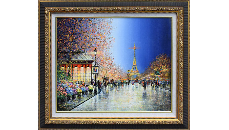 vintage ビンテージ m.sato 絵画油絵 作家 Yahoo!オークション -「sato