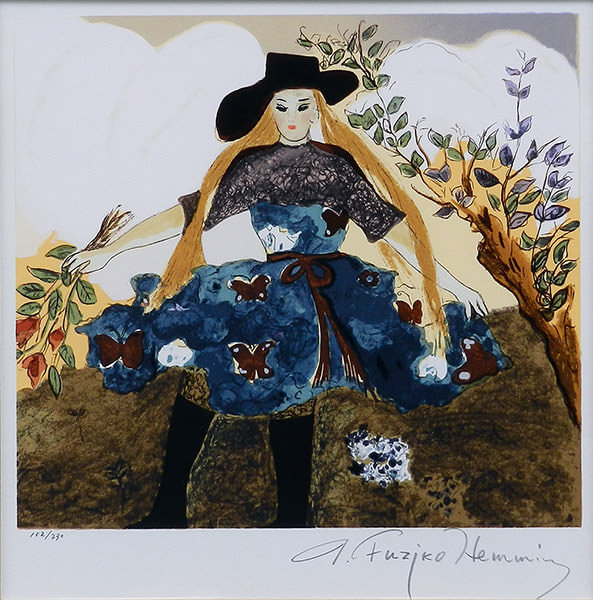 フジコ・ヘミング 絵画 スウェーデンの歌 フジ子ヘミング「スエーデン