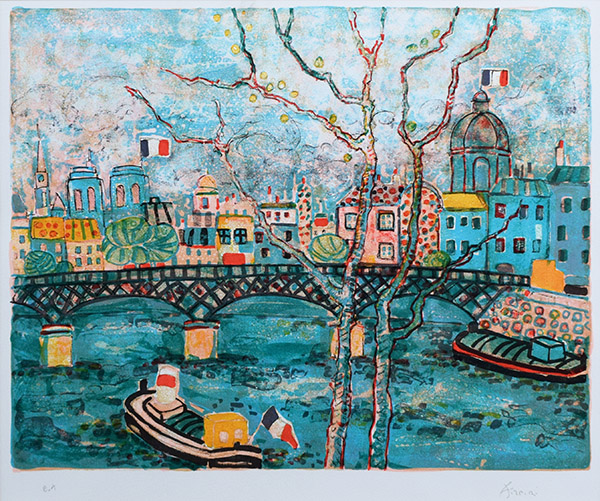 セーヌ川とポン・デザール - アート・絵画の販売、買取なら銀座の