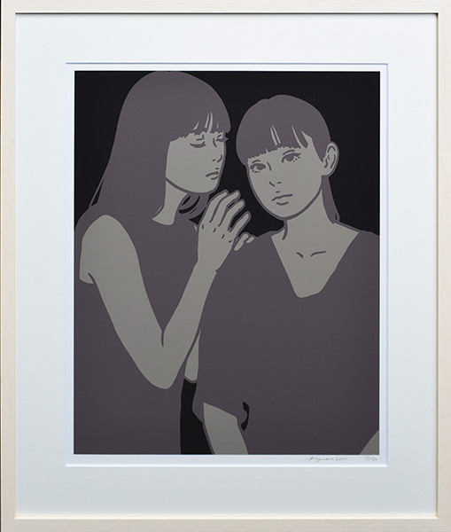 KYNE｜Untitled：L Ly painter 額装込み Kaws kyne 村上隆 奈良美智
