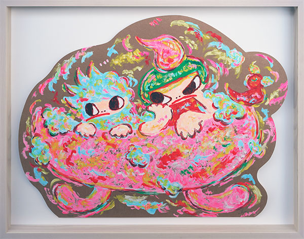 ロッカクアヤコ｜UntitledUntitled(シルクスクリーン、ダンボール)