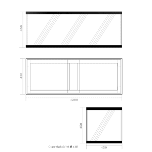 1200×450×450アクリル水槽の商品詳細｜有限会社 水槽工房