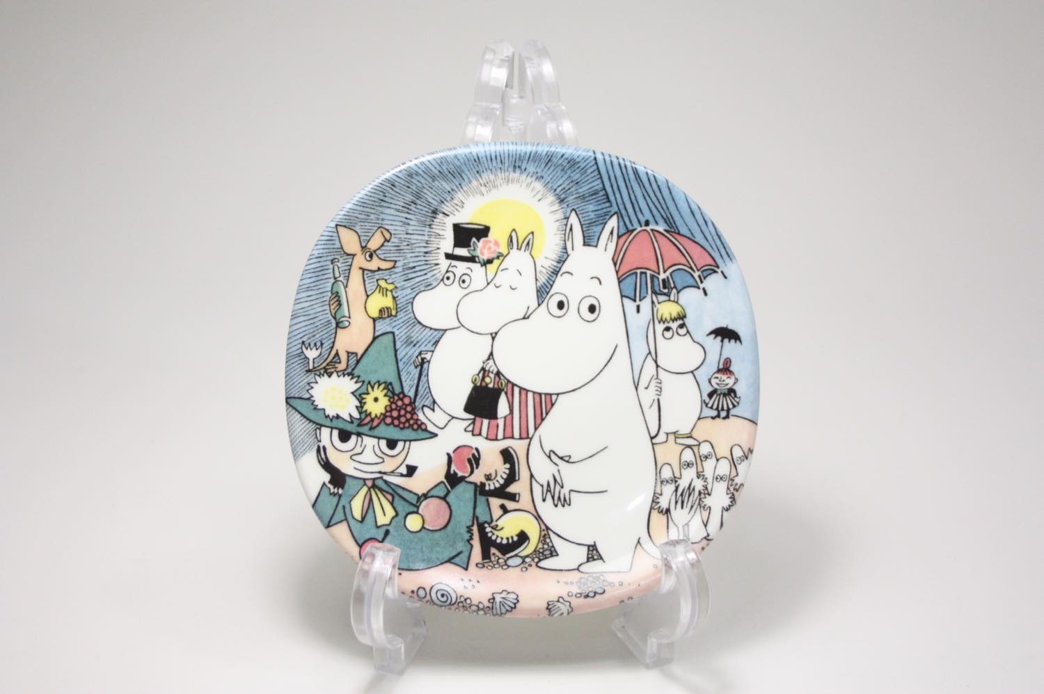 希少】アラビア ウォールプレート 空飛ぶムーミン 希少】アラビア