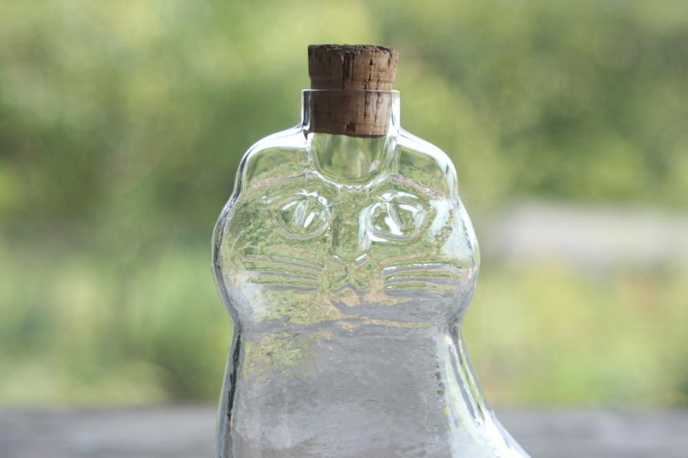 LISA LARSON リサ ラーソンガラスのボトル猫レア