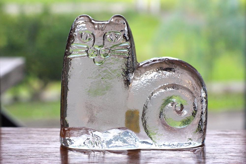 コレクション ロイヤルクローナ ねこ 置物 ガラス 猫 ネコ オブジェ