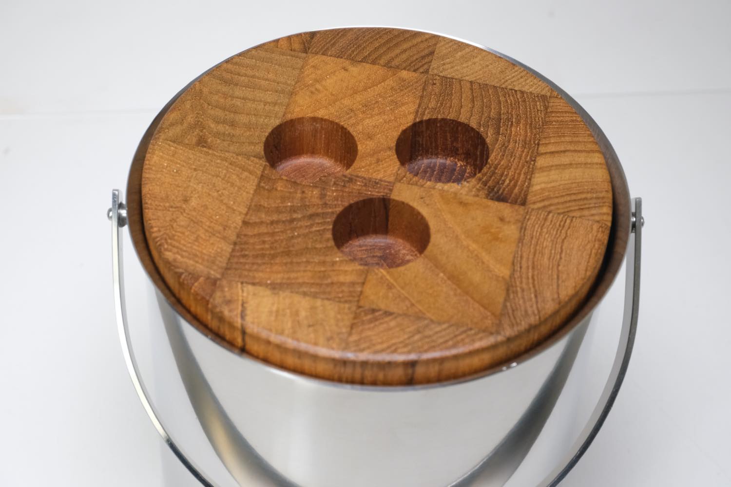 北欧ビンテージ/stelton/ステルトン/チーク蓋アイスバスケット（アイス