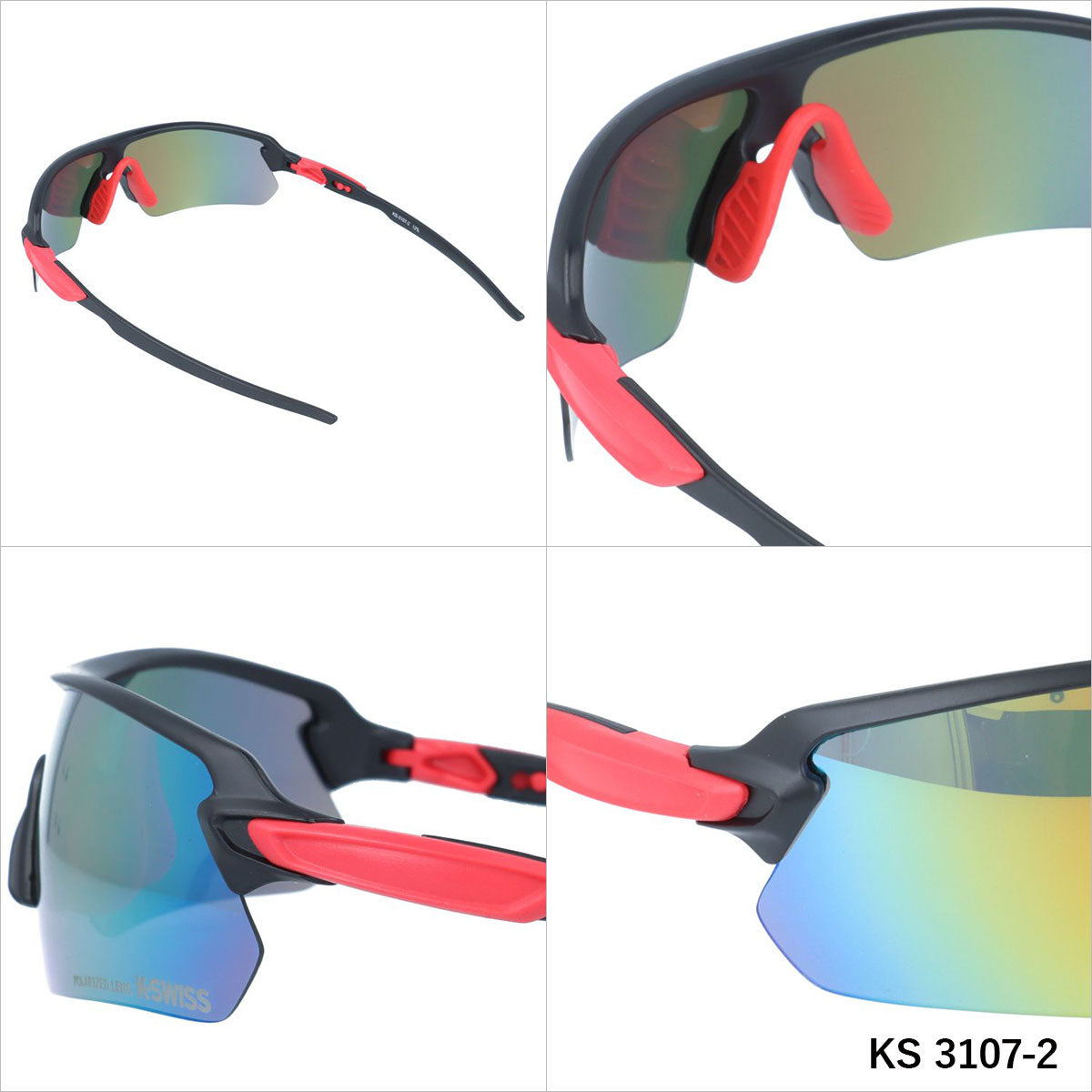 ケースイス サングラス 偏光サングラス ミラーレンズ アジアンフィット