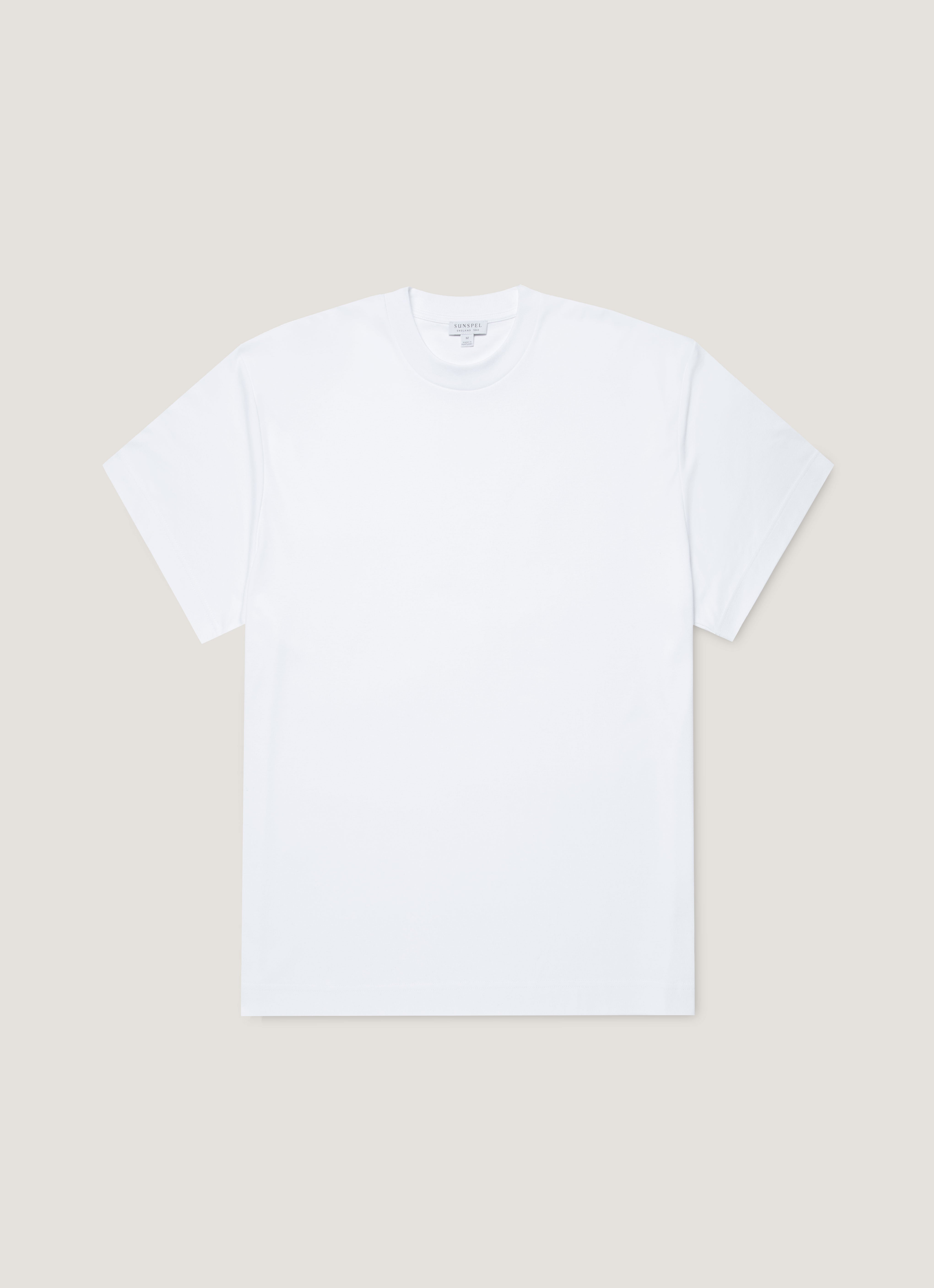 オーバーサイズ（ヘビーウェイト）T シャツ（White）|Sunspel