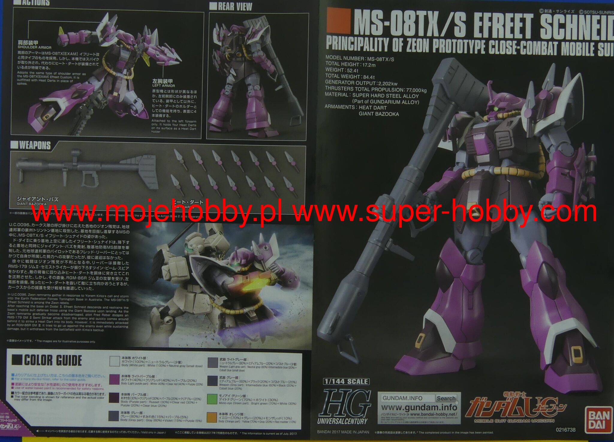MS-08TX/S Efreet Schneid - Principality Of Zeon Prototype Close