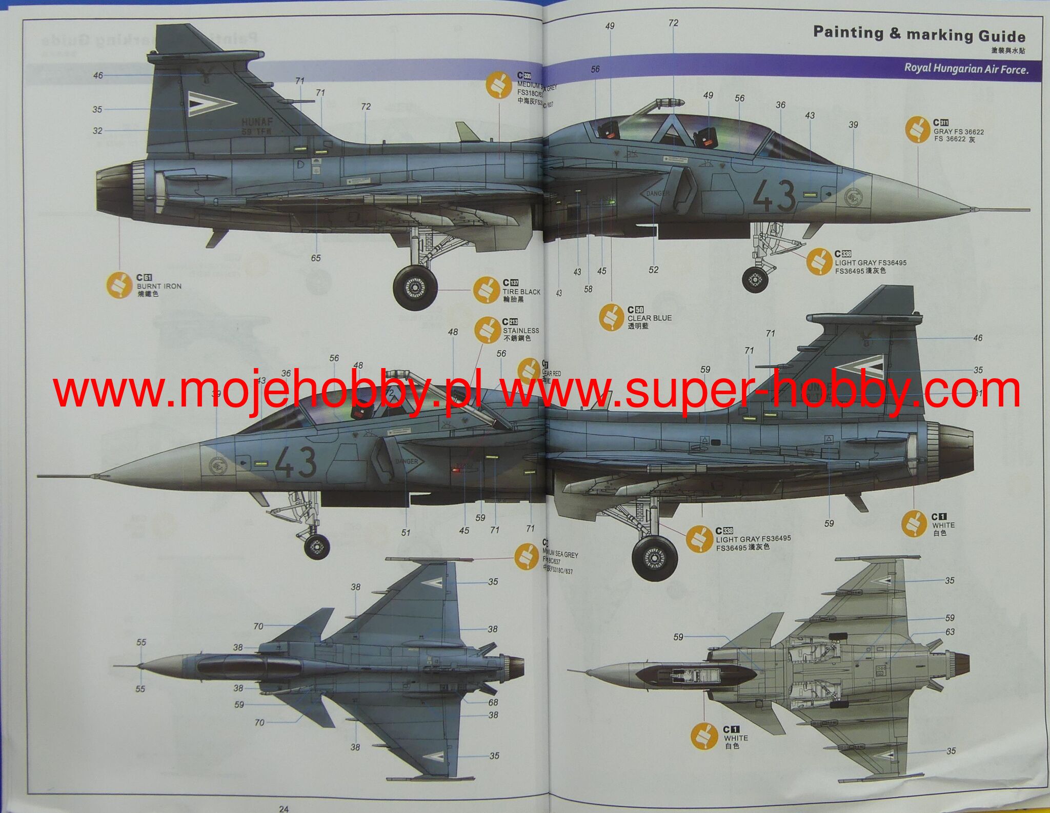 SAAB Jas-39B/D Gripen Kittyhawk 80118