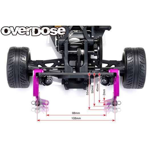 JT アルミリヤ ESC マウント(For GALM シリーズ, Vacula? / パープル