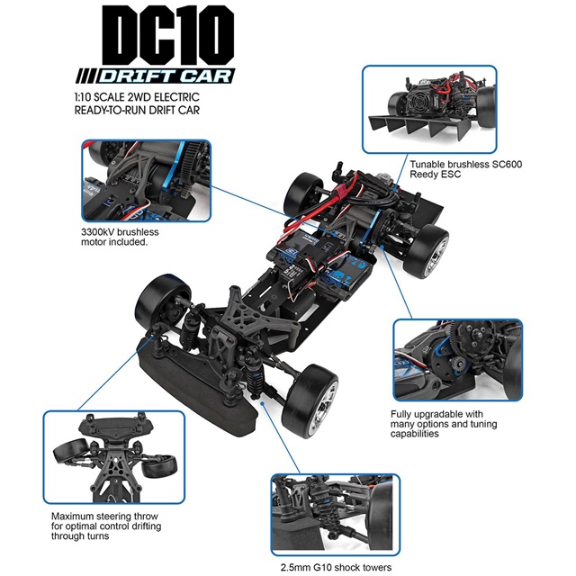 アソシ DC10 DriftCar kit 未使用未開封 アソシ DC10 DriftCar kit 未