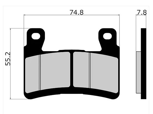 VESRAH VD-447 RJL-XX Brake Pad Kit for Kawasaki ZX-6R - VD-447 XX