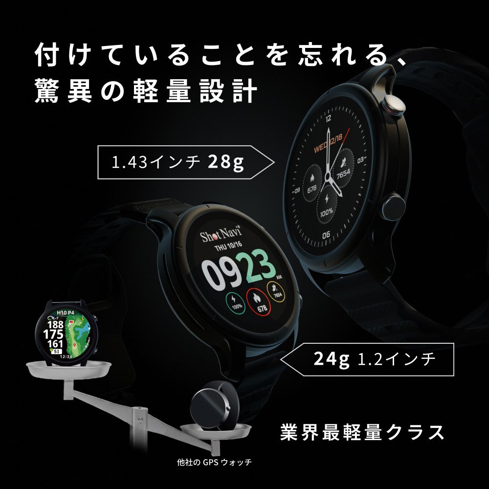 ショットナビ（Shot Navi）（メンズ、レディース）ゴルフ 距離計