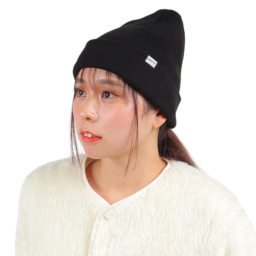 venicew ニットビーニー リバーシブル 目 VENICEW ブラック