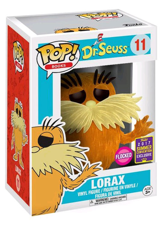 Funko POP! SDCC Comic-Con Exclusive Dr. Seuss #11 Lorax (Flocked