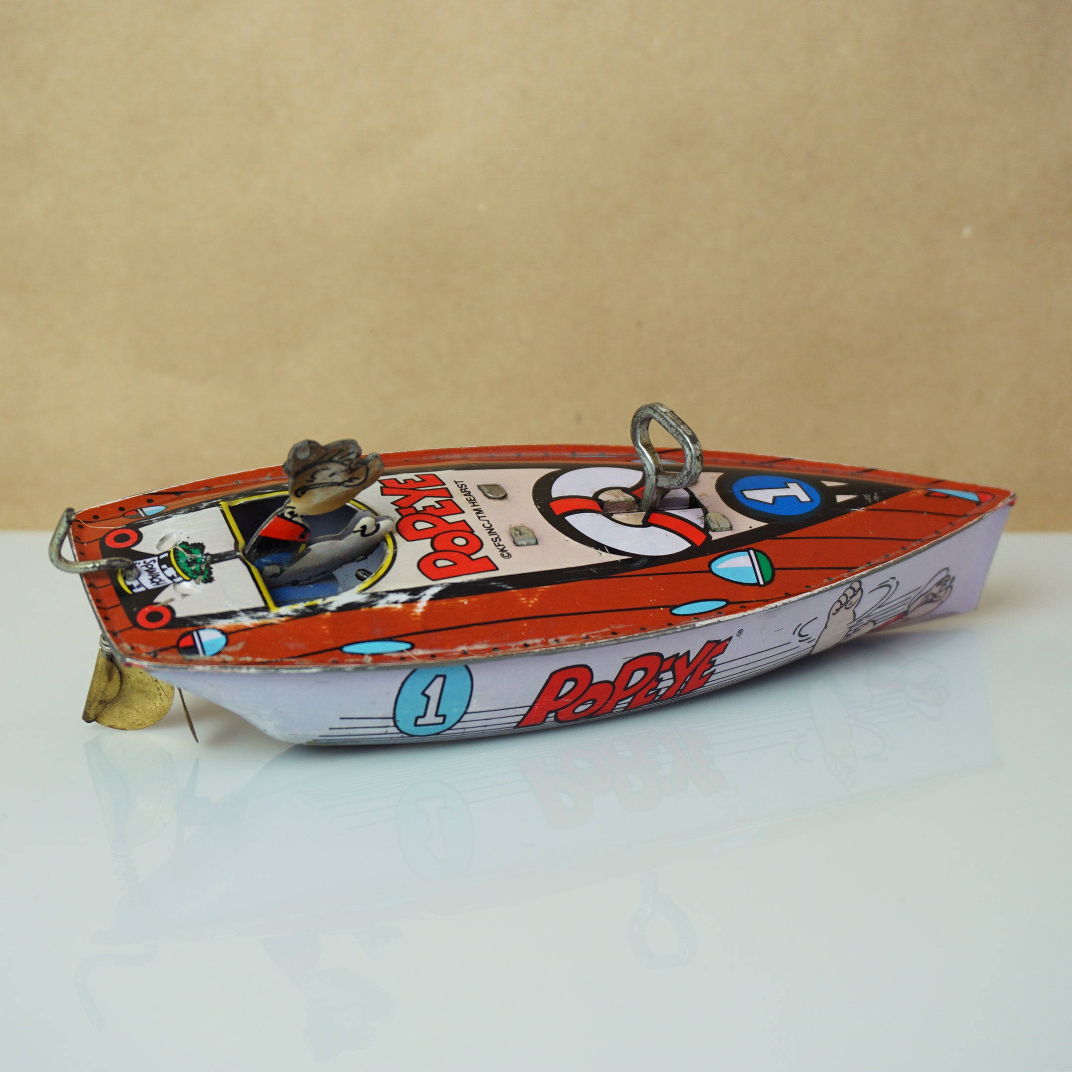希少 ポパイ TIN SPEEDBOAT ボート ブリキ 希少 ポパイ TIN SPEEDBOAT