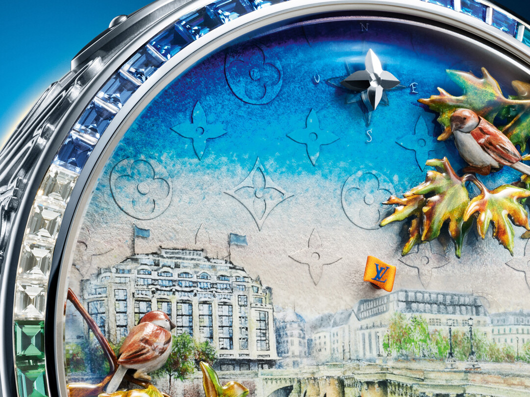 ルイ·ヴィトン本社を文字盤に再現【“ルイ・ヴィトン”のポケット