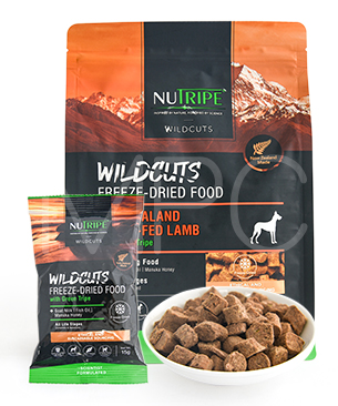 ニュートライプ DOG ワイルドカット フリーズドライ ラムwithグリーン