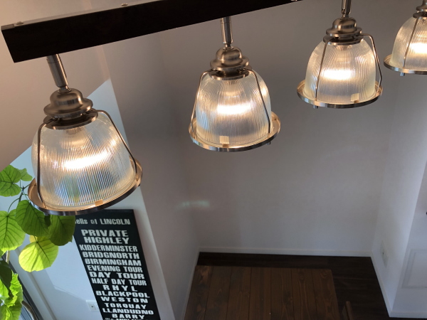 送料無料 DINER4（ダイナー4）4灯ガラスシーリングライト（リモコン