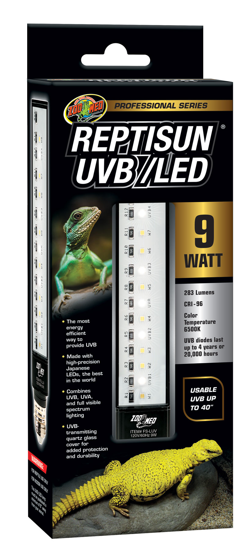 Zoomed Reptisun UVB/LED 9 watts