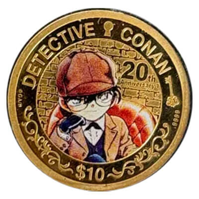 名探偵コナン サンデー50周年記念メダル 純銀製 江戸川コナン 名探偵