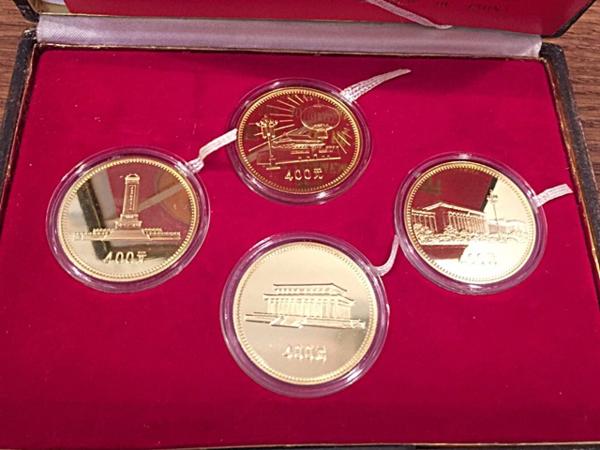 中华人民共和国伟人像 24K镀金纪念章 コレクション 中華人民共和国