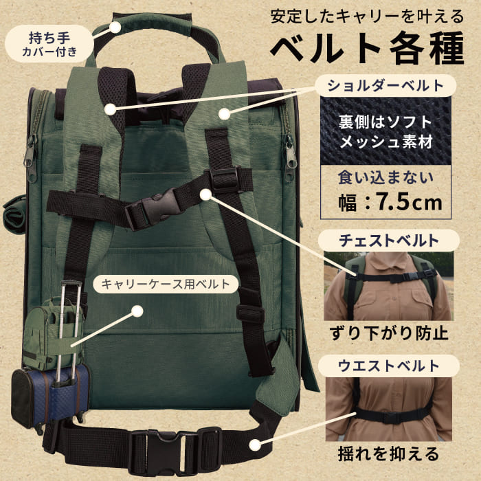 ポンポリース正規品】4面窓付き 3wayキャリーリュック(犬猫兼用)