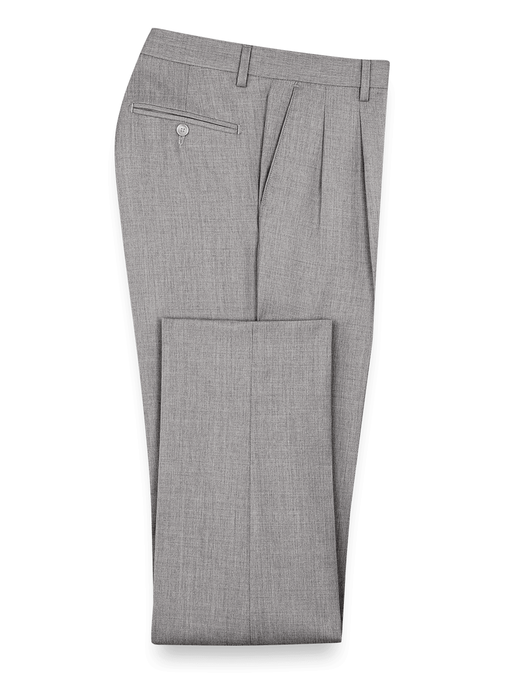 Wool Gabardine Pants - Pearl Grey – Paul Fredrick