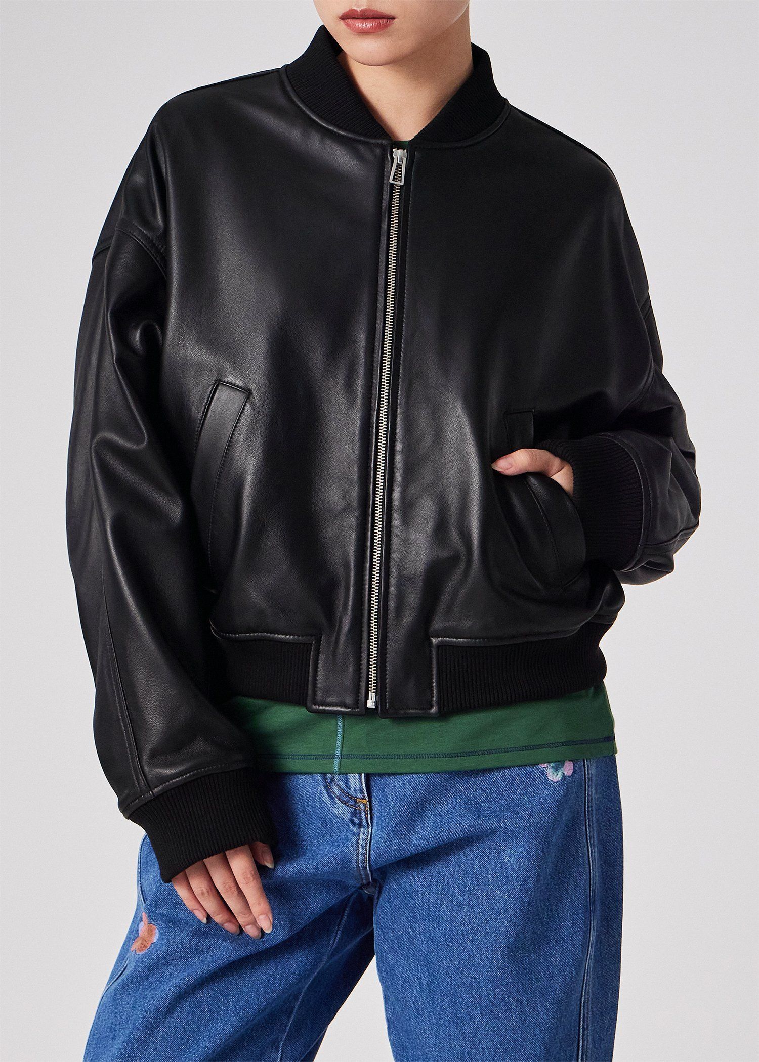 ウィメンズ ラムレザー MA-1 ブルゾン ｜ポール・スミス