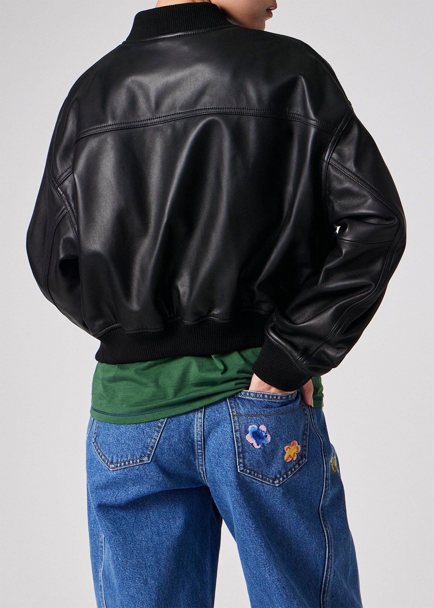 ウィメンズ ラムレザー MA-1 ブルゾン ｜ポール・スミス