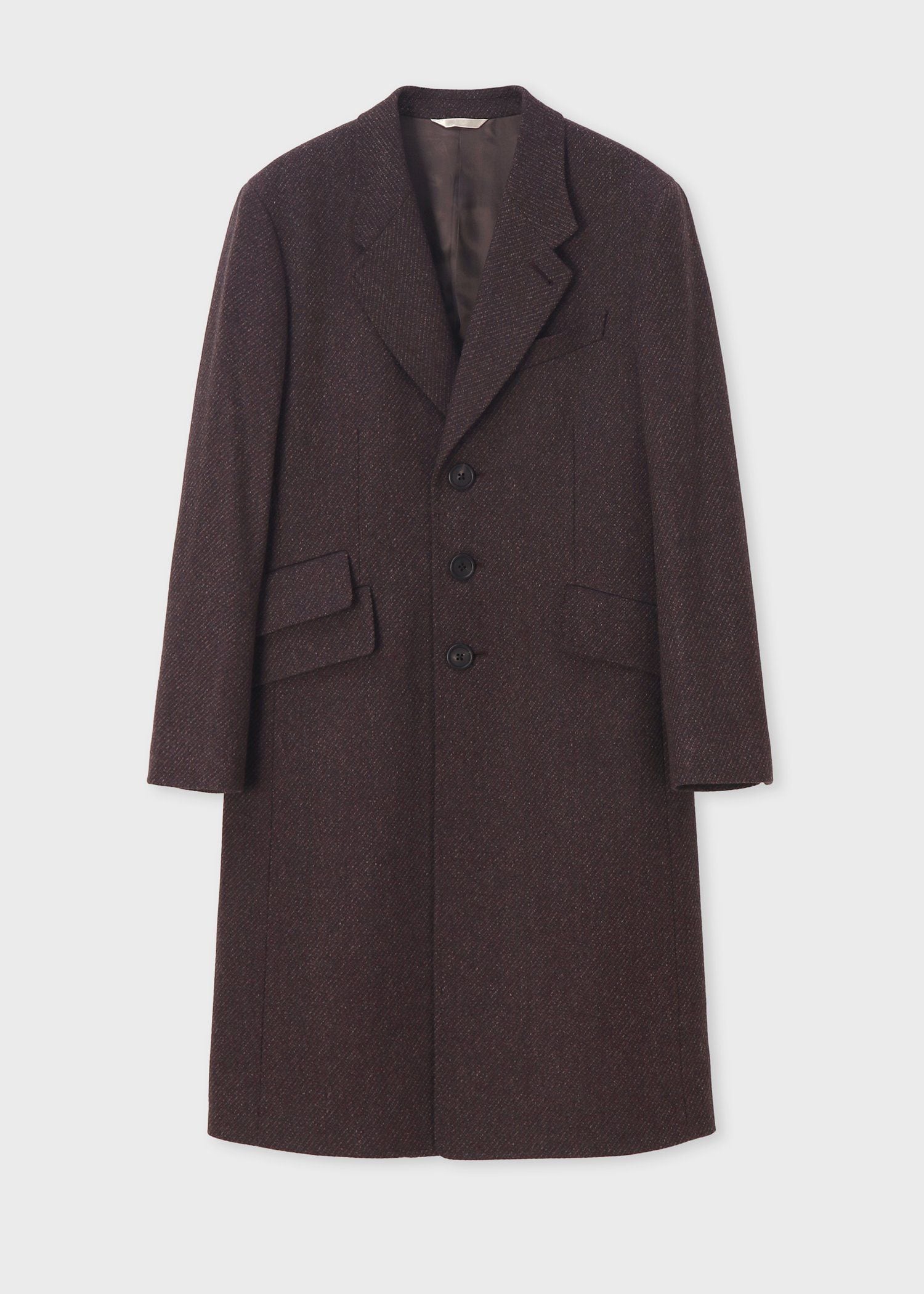 ウールカルゼ チェスターコート（ネイビー） ｜ポール・スミス