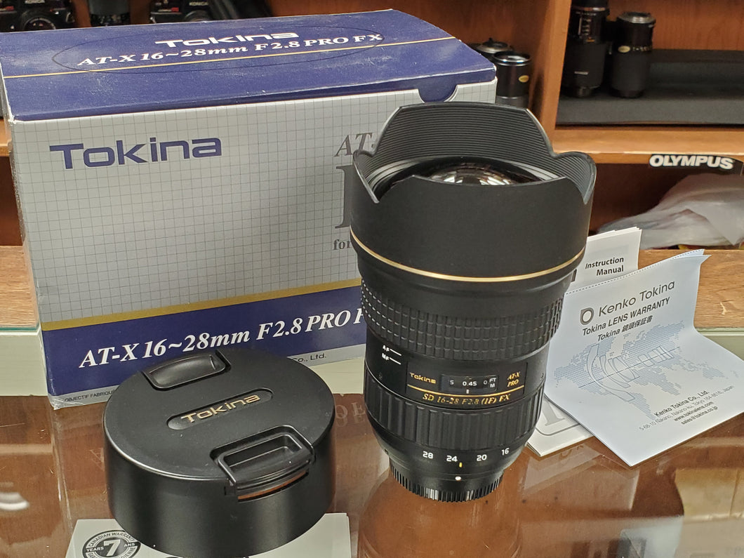 Tokina SD 16-28mm f/2.8 AT-X Pro FX Wide Angle Lens - for Nikon