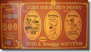 The Disneyland Lands Pressed Coin Collections