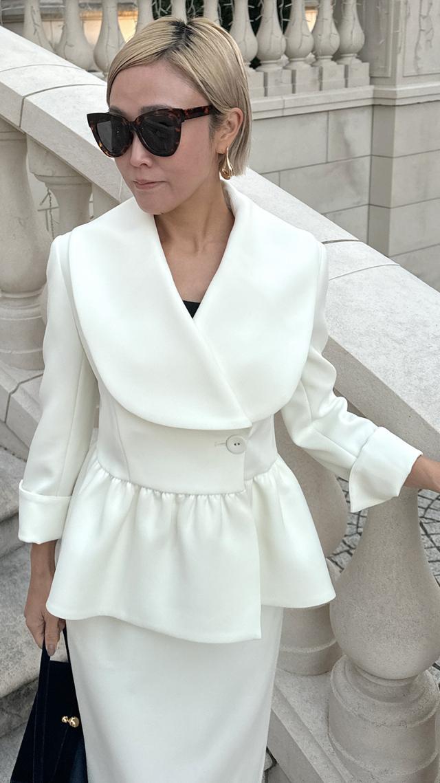 立体ペプラムジャケット｜JENNE(ジェンヌ)公式通販：パリジェンヌの