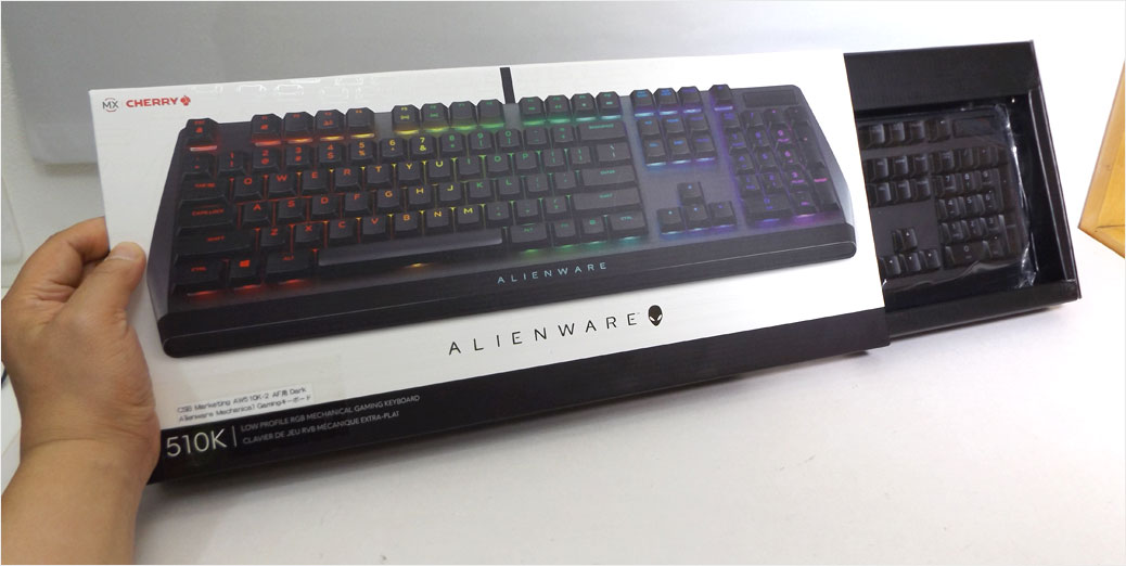 ALIENWAREキーボード、AW510K（ダークサイドオブザムーン）のレビュー