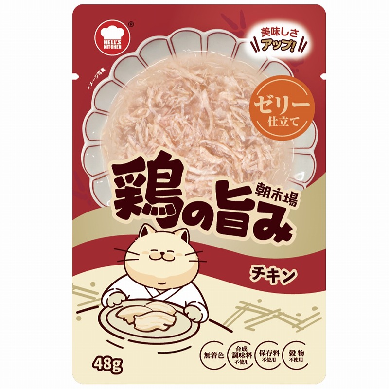 F&Bell 朝市場 鶏の旨み 鶏だしスープ チキンとかつお節 60g 猫用