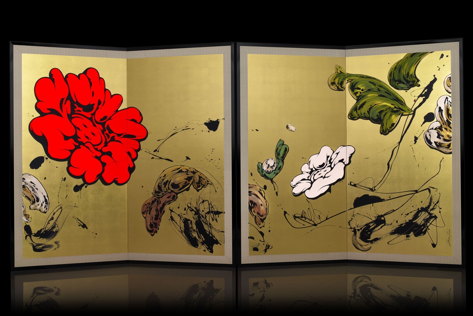 現代アーティストSHUN SUDOによる屏風絵が、京都・両足院で公開｜Pen