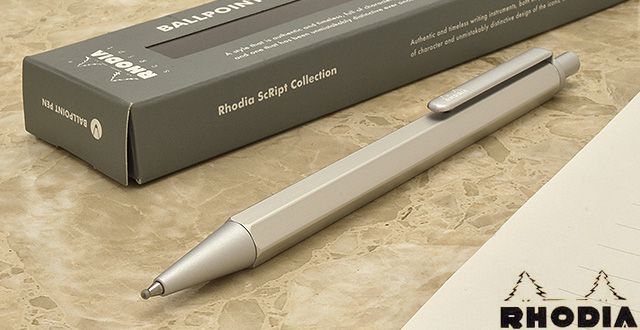 RHODIA ロディア ボールペン スクリプト コレクション cf9281 シルバー