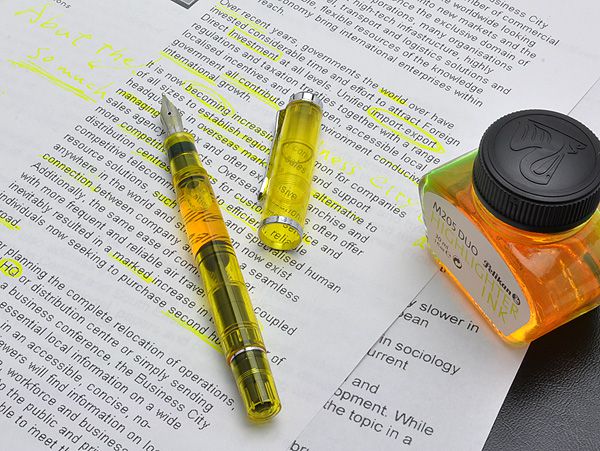 Pelikan ペリカン 万年筆 特別生産品 M205 DUO イエローデモンストレー