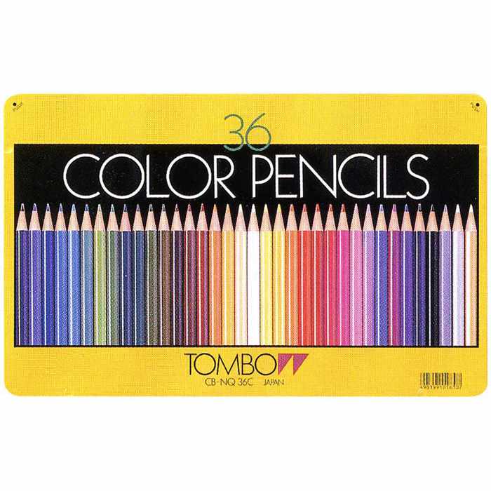 TOMBOW トンボ鉛筆 色鉛筆 CB-NQ36C 36色（缶入） | ペンハウス